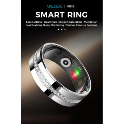 حلقه هوشمند والدوس سوارسکی سایز 13 مدل VALDUS VR15